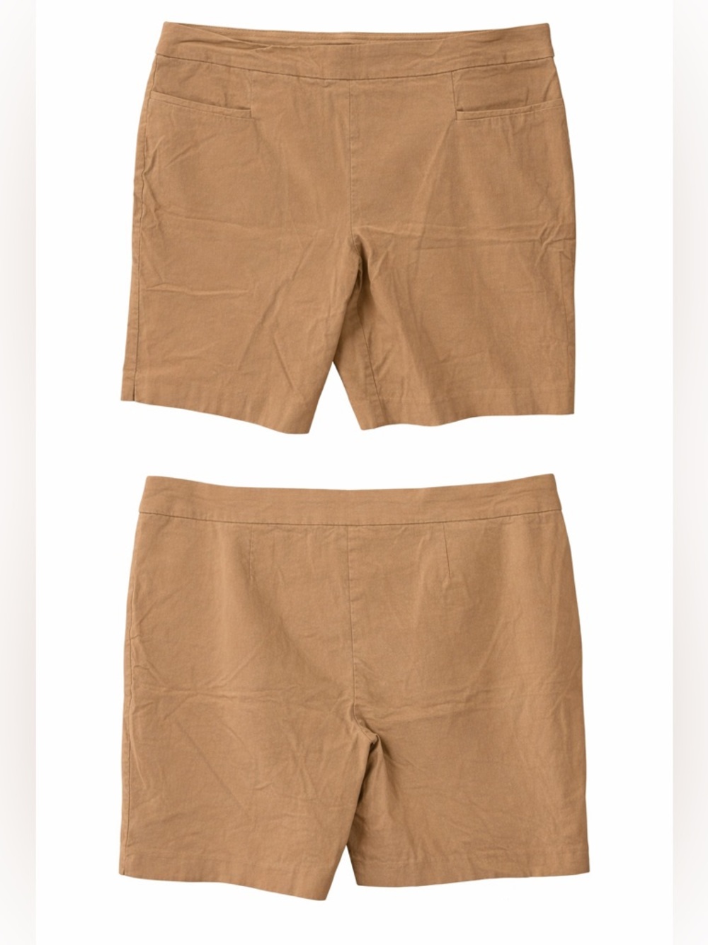 Classic Tan Women's stretchy casual Shorts 34 waist